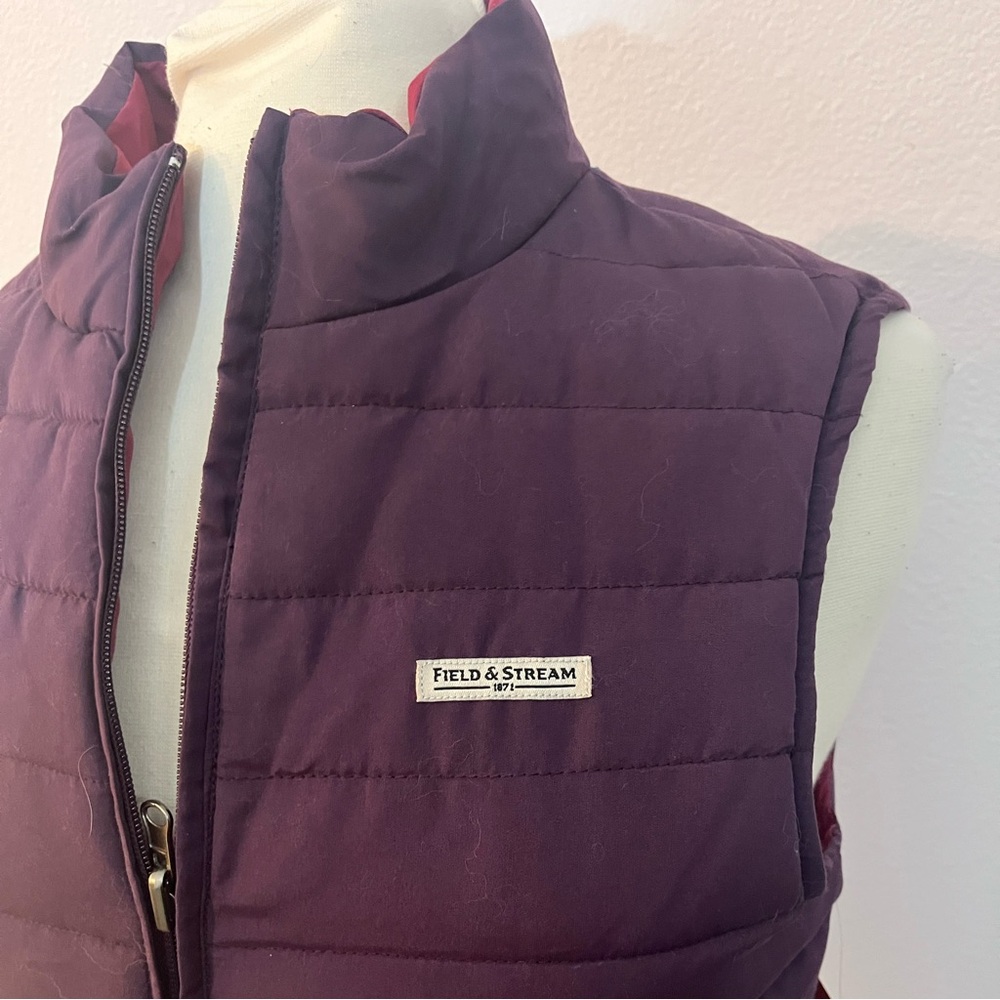 NWT Field Stream Lotus purple reversible puffer vest - Picture 2 of 8